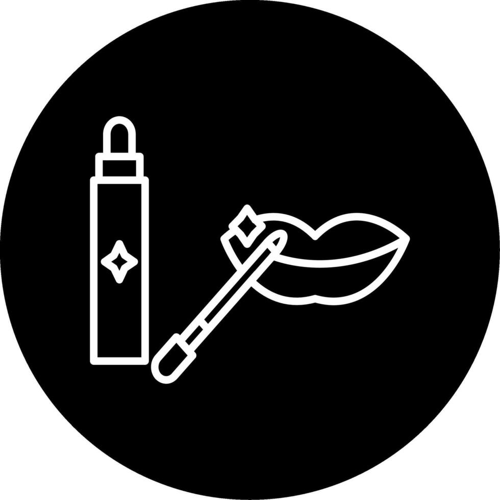 Hydrating Lip Care Balm Line Circle Inverted vector