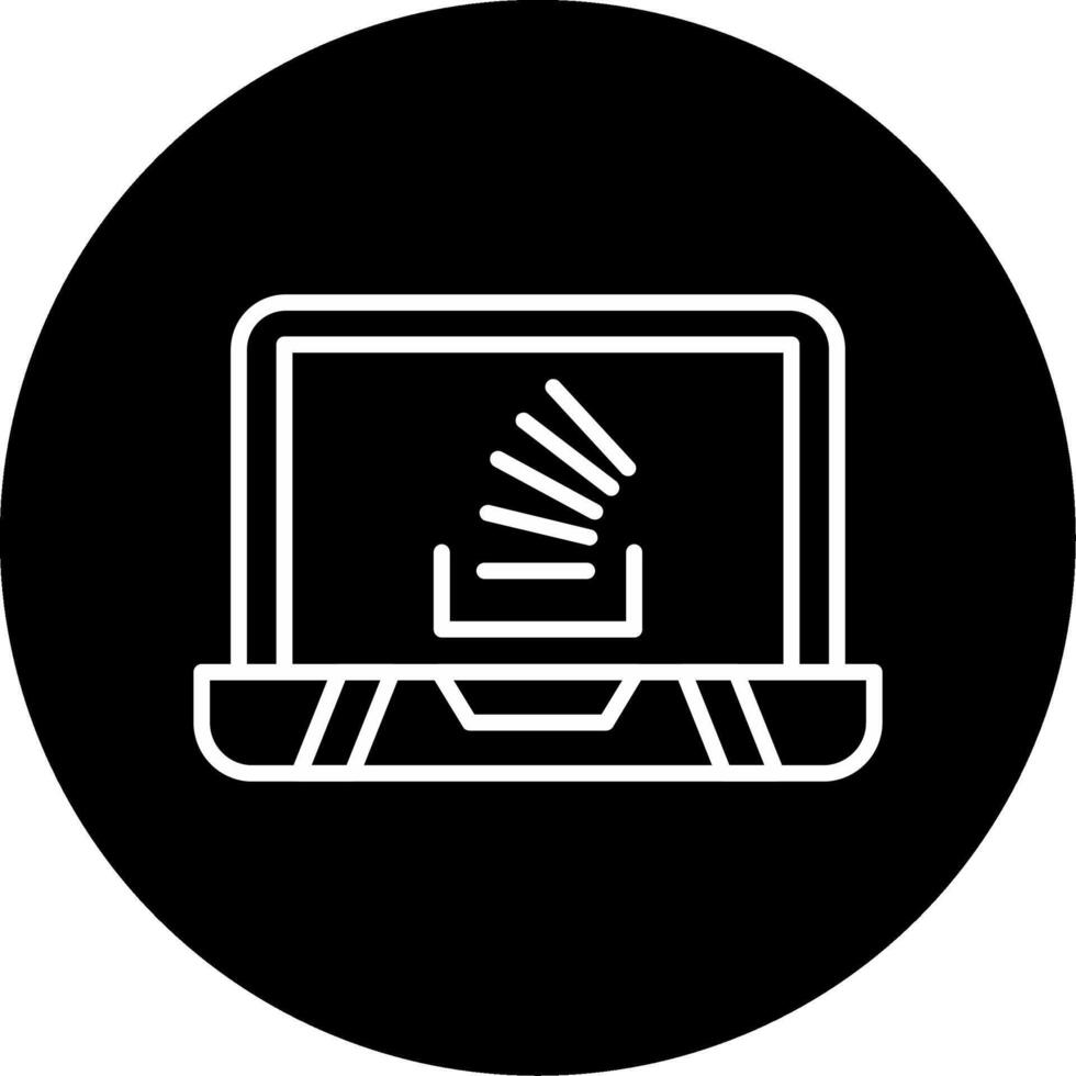 Stack Overflow Error Line Circle Inverted vector