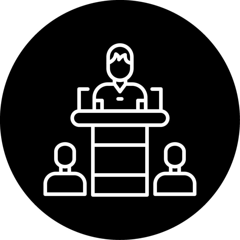 Breakout Discussion Room Feature Line Circle Inverted vector