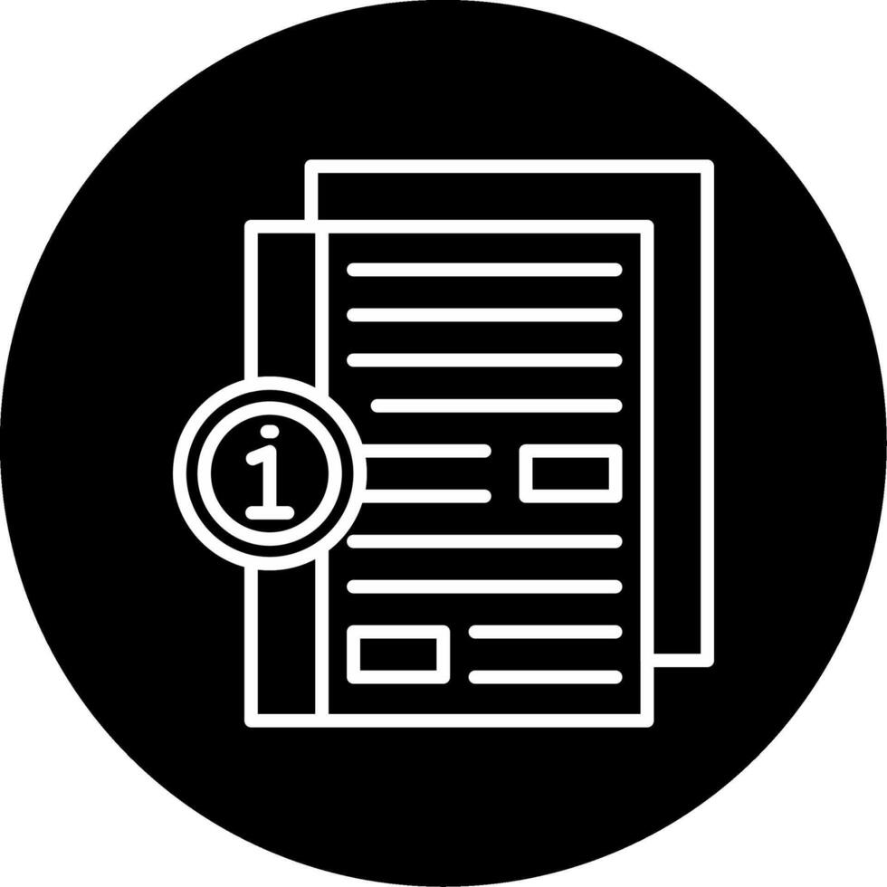 Job Fair Information Board Line Circle Inverted vector