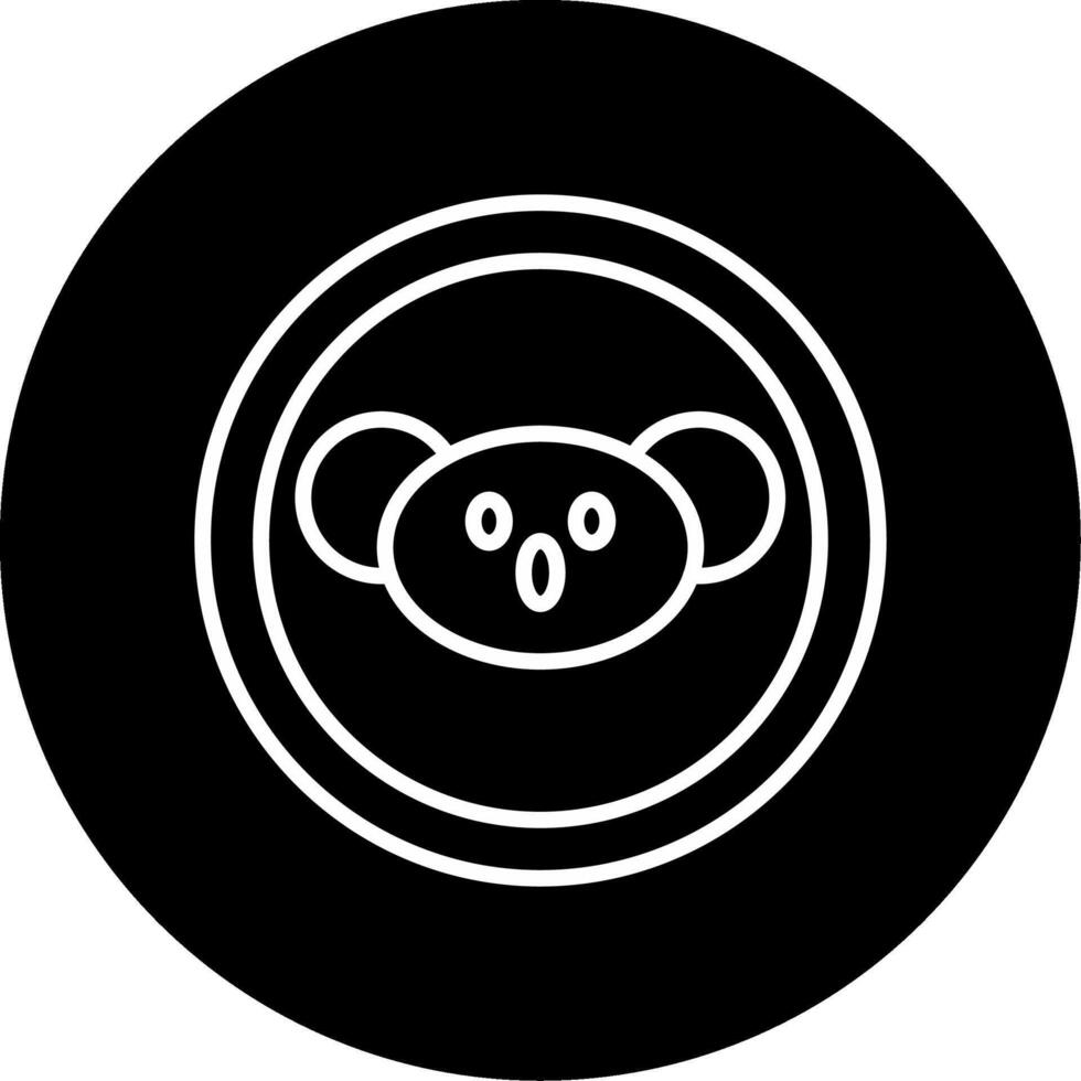 General Wildlife Crossing Sign Line Circle Inverted vector