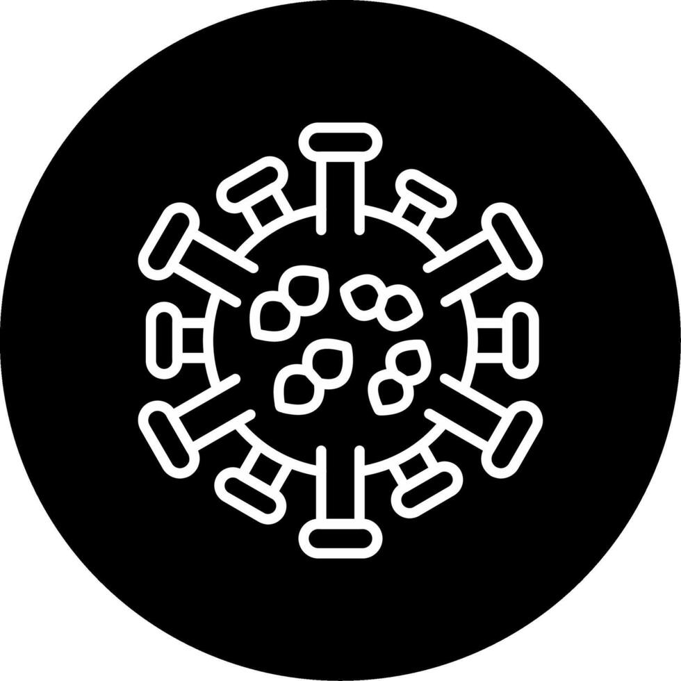 Enterococcus faecalis Intestinal Flora Line Circle Inverted vector