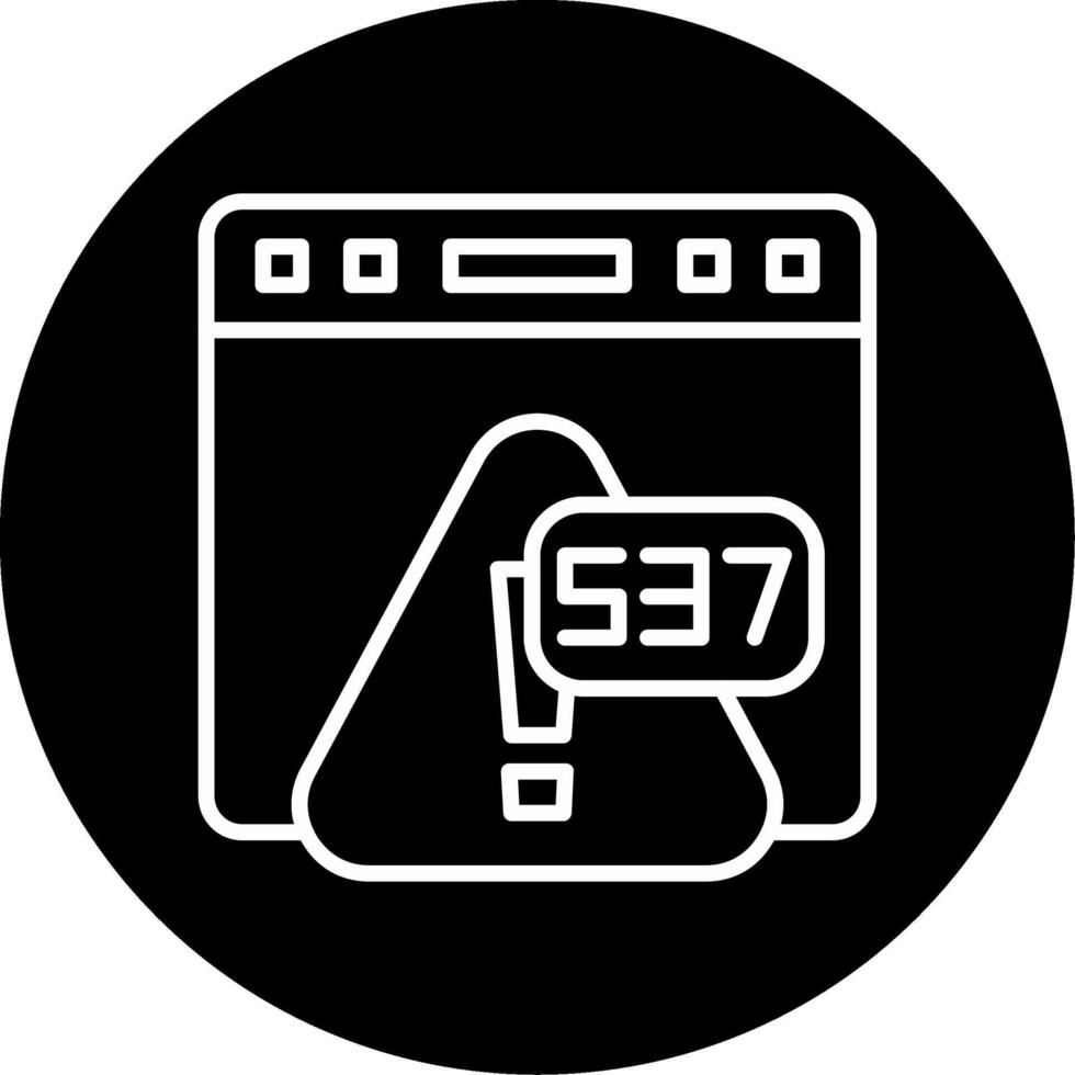 Error 537 Redis Cache Failure Line Circle Inverted vector