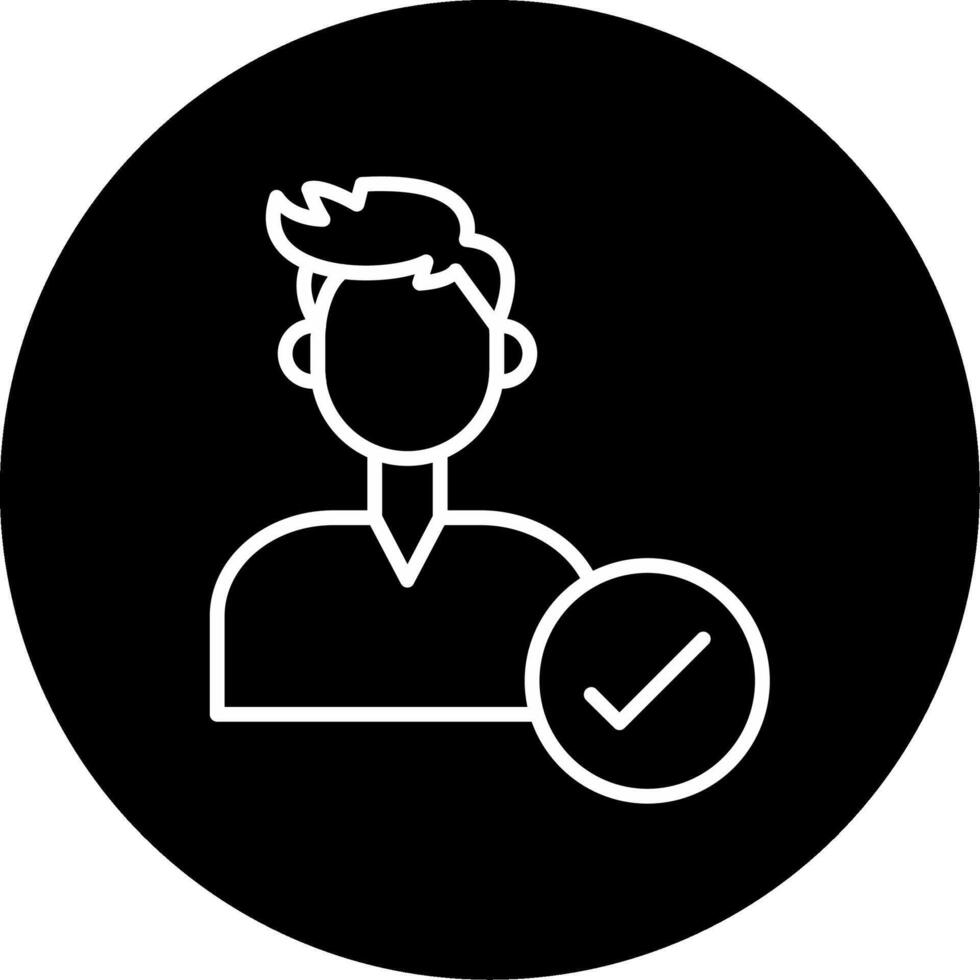 Accept Terms Prompt Line Circle Inverted vector