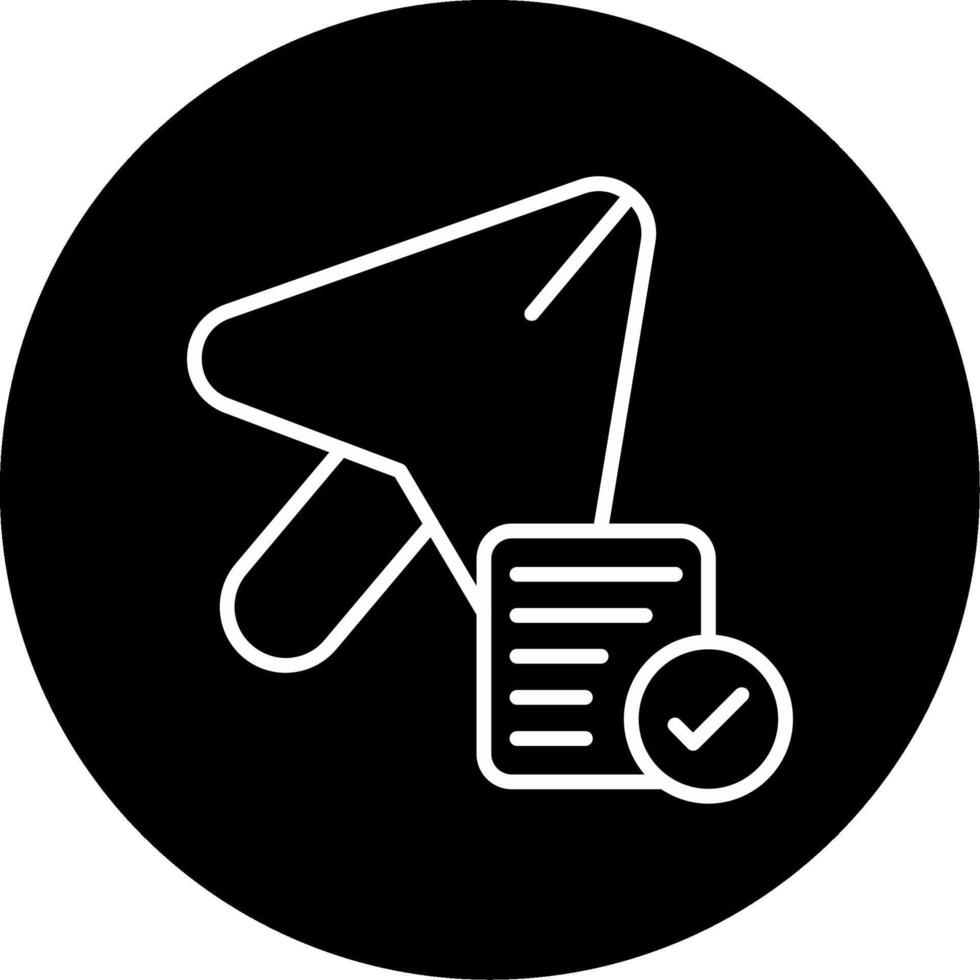 Confirm Purchase Details Line Circle Inverted vector
