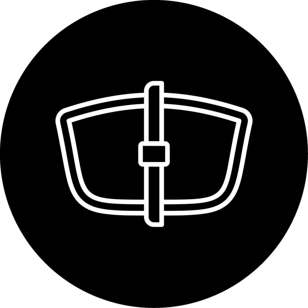 All Season Wiper Blade Line Circle Inverted vector