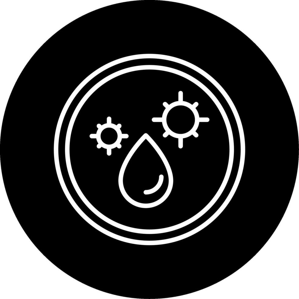 Vibrio vulnificus Wound and Food Pathogen Line Circle Inverted vector