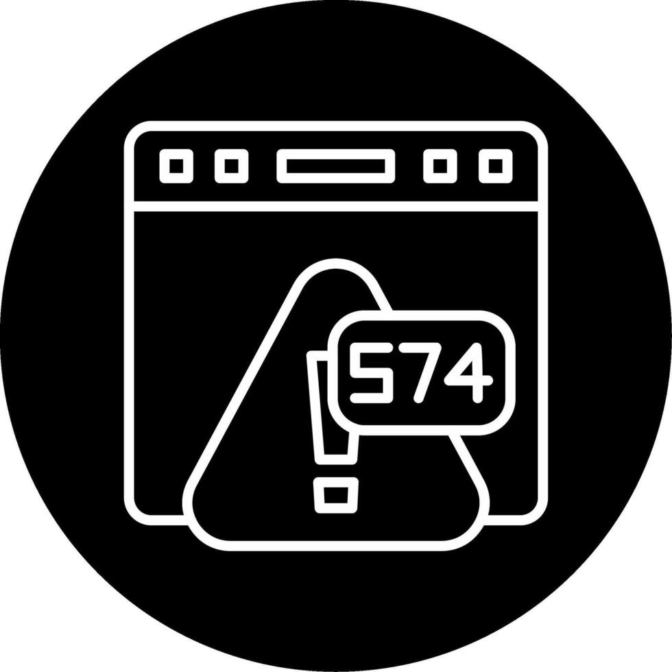 Error 574 SSL Cipher Mismatch Line Circle Inverted vector