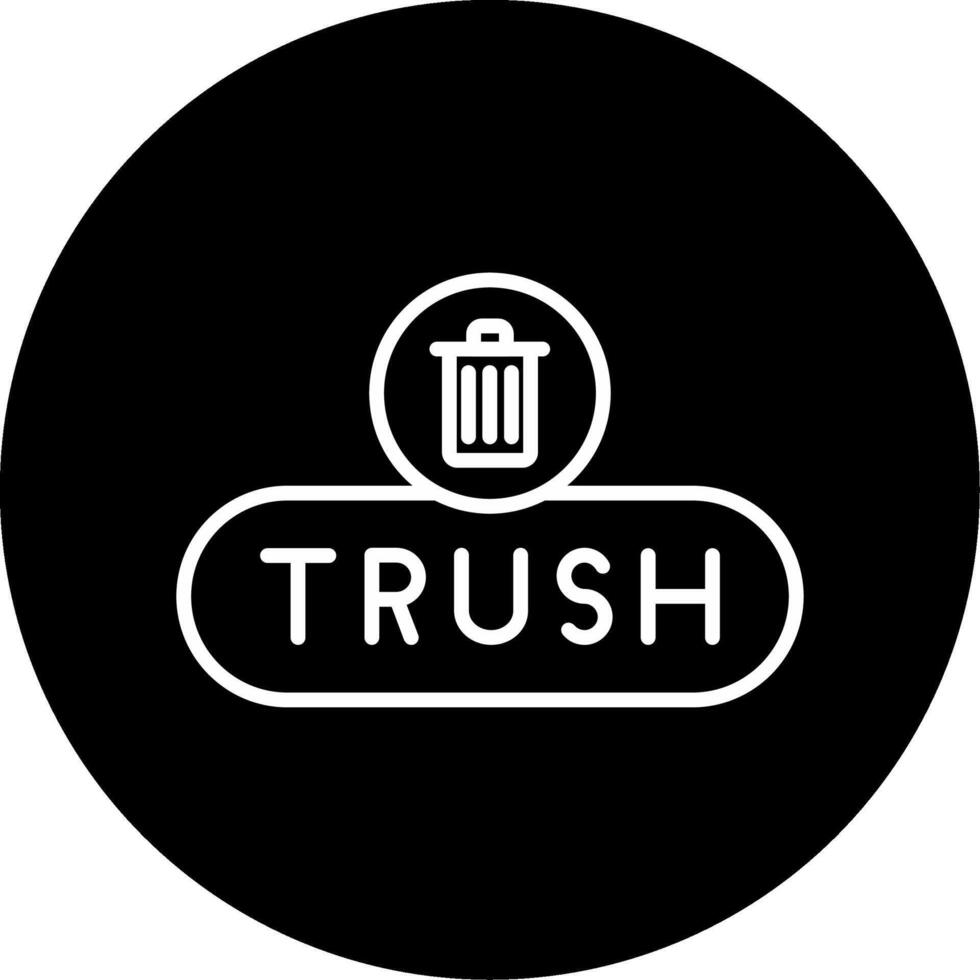 Move to Trash Button Line Circle Inverted vector