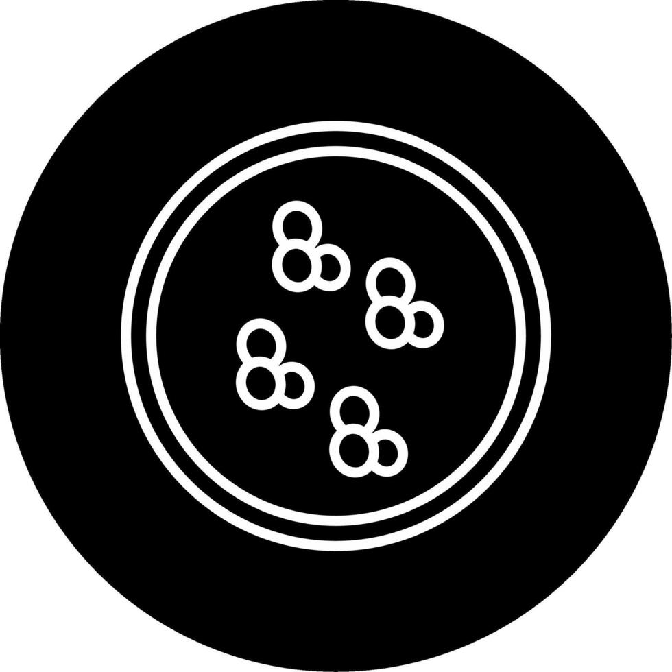Veillonella parvula Lactate Fermenter Bacteria Line Circle Inverted vector