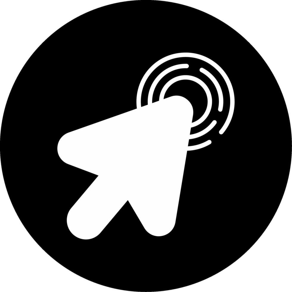 Context Menu Right Click Glyph Circle Inverted vector