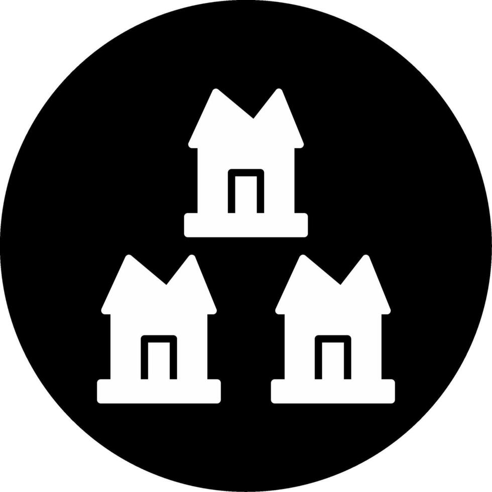 Market Saturation Risk Levels Glyph Circle Inverted vector