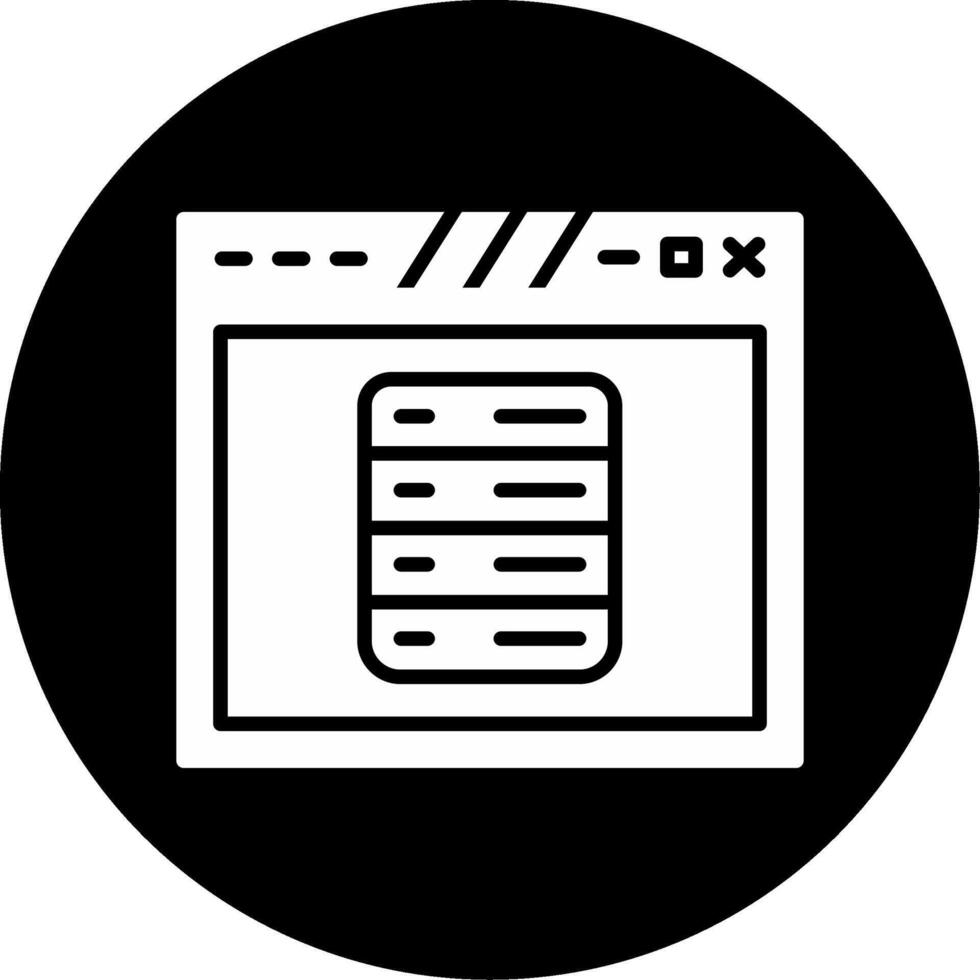 Navigation Dropdown Menu Design Glyph Circle Inverted vector