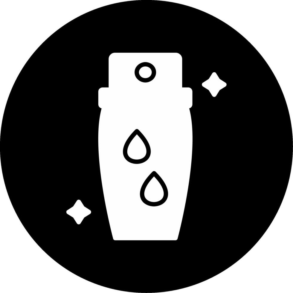 Aromatherapy Shower Gel Glyph Circle Inverted vector