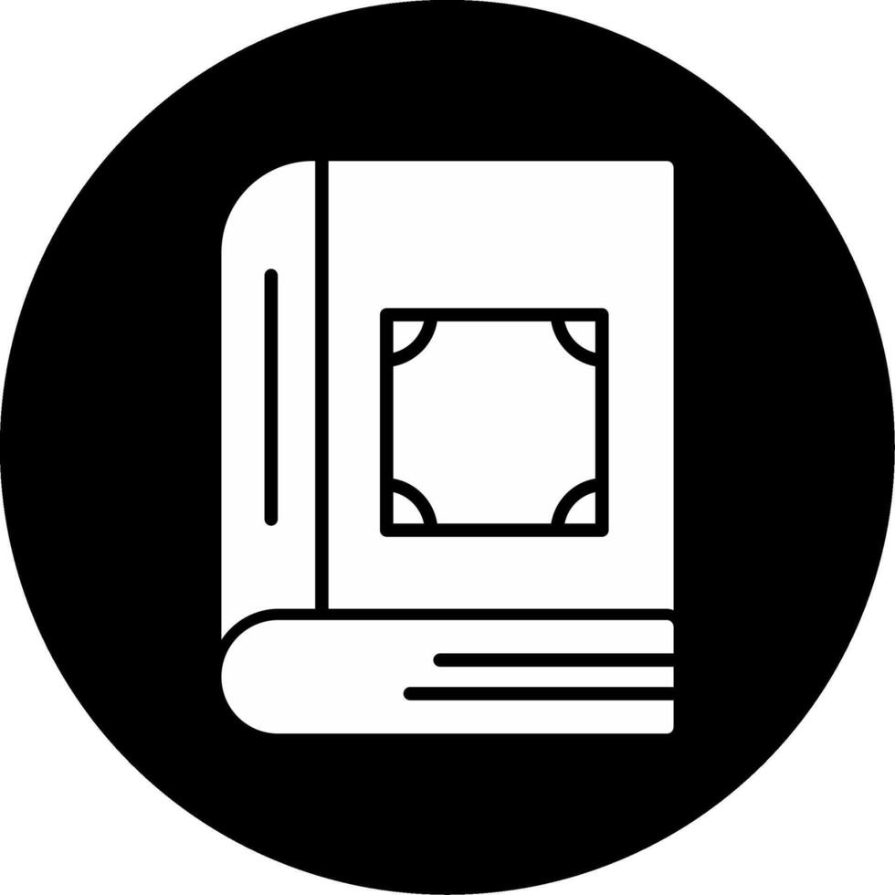 Academic Textbook Volume Glyph Circle Inverted vector