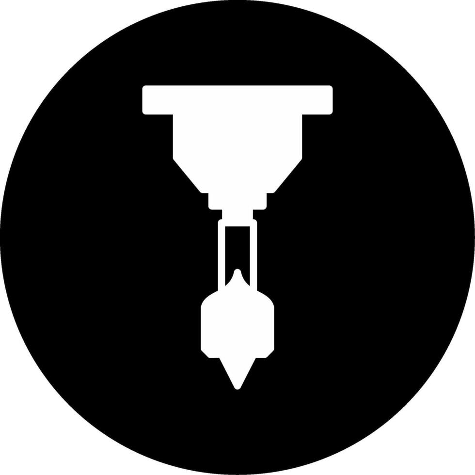 Multi Size Drill Bits Set Glyph Circle Inverted vector