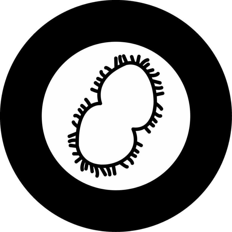 Neisseria meningitidis Meningitis Pathogen Glyph Circle Inverted vector