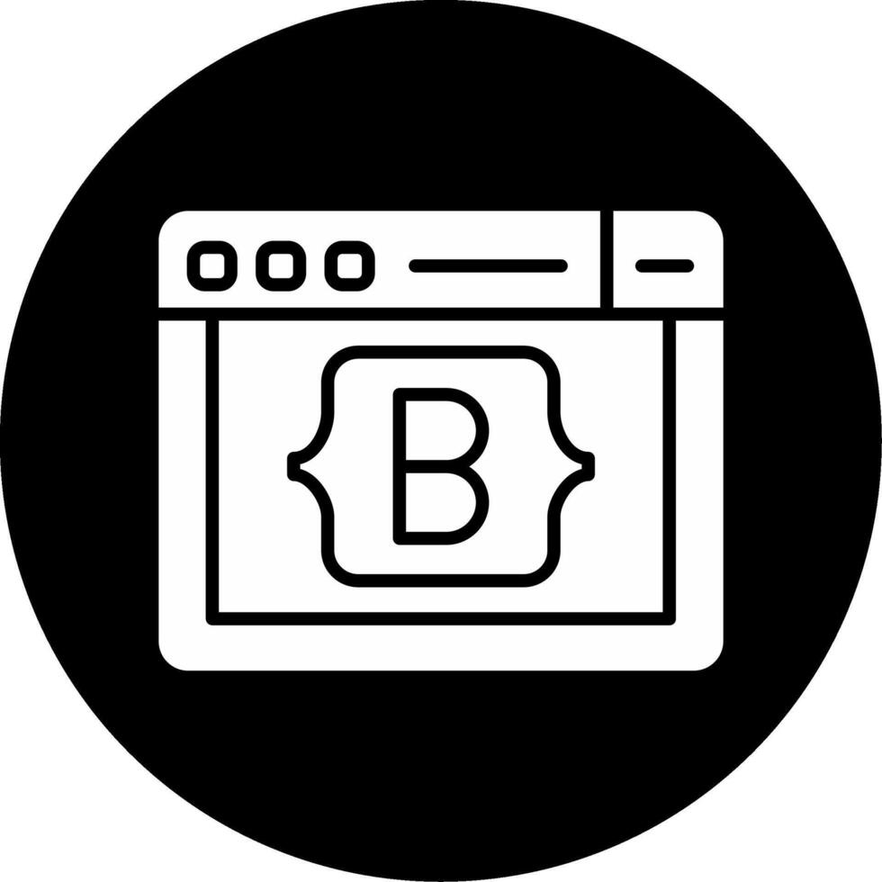 Bootstrap CSS Toolkit Icon Glyph Circle Inverted vector