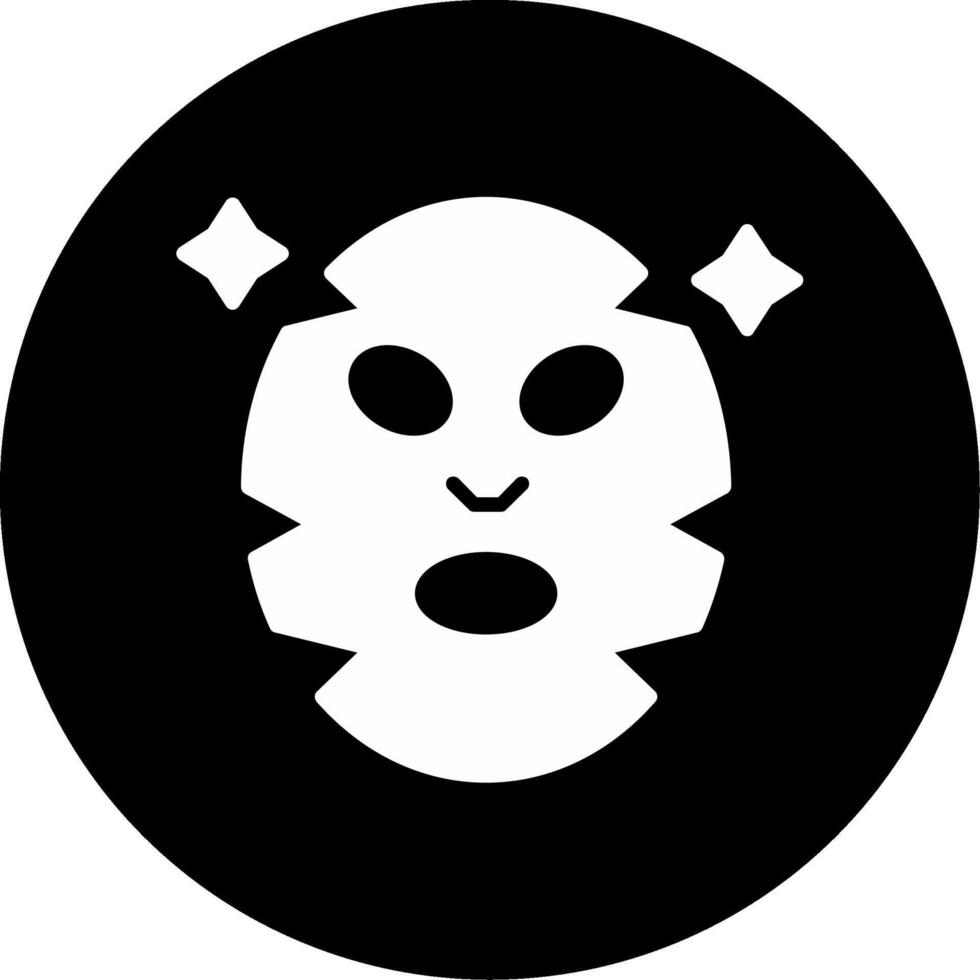 Oil Absorbing Clay Mask Glyph Circle Inverted vector