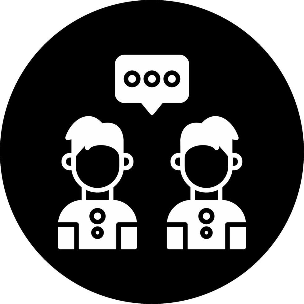 Secure Client Freelancer Communication Glyph Circle Inverted vector