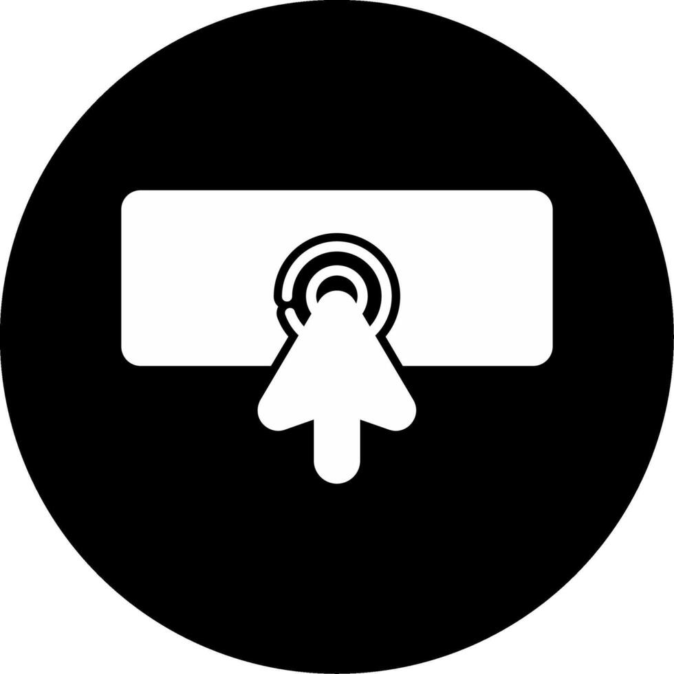 Open Existing File Glyph Circle Inverted vector