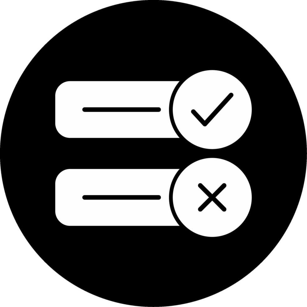 Invalid Input Detected Glyph Circle Inverted vector