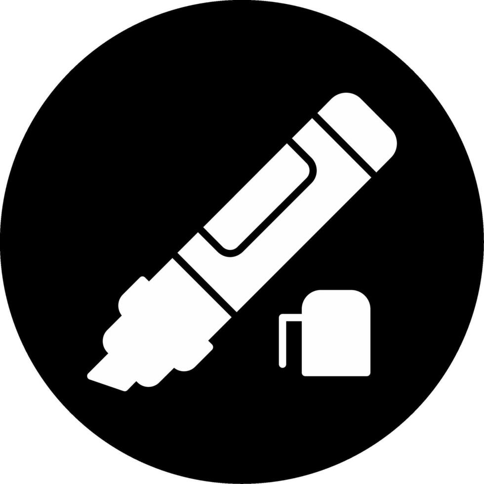 Marker Glyph Circle Inverted vector