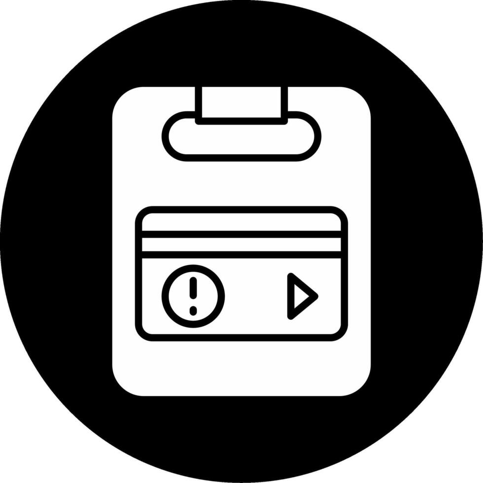 Debt Consolidation Strategy Glyph Circle Inverted vector