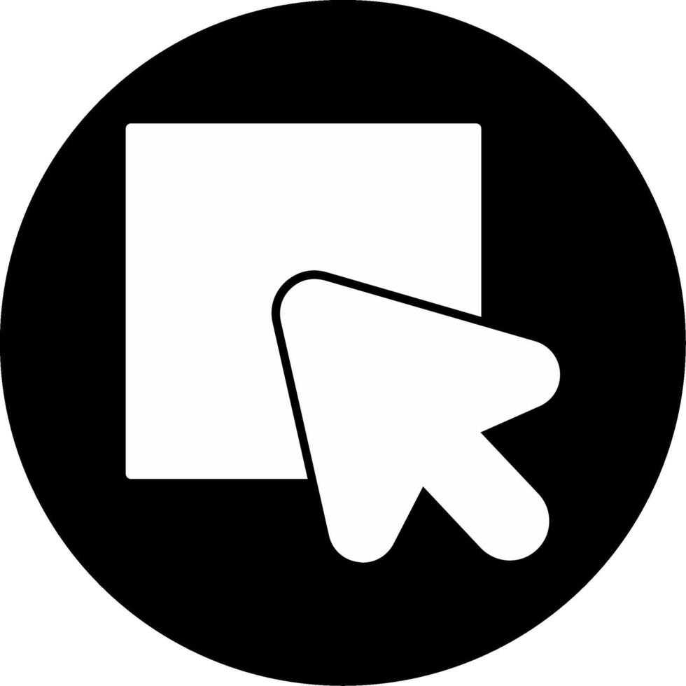Select Multiple Items Glyph Circle Inverted vector