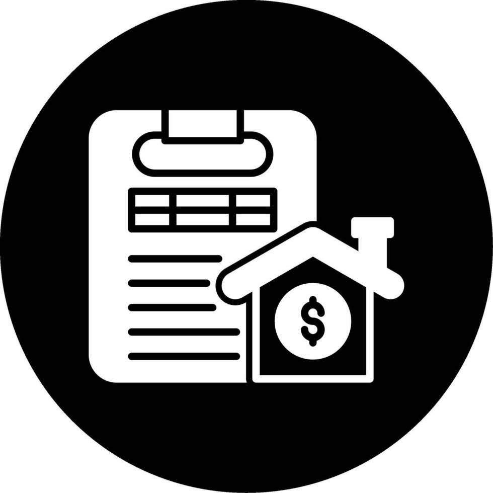 Property Collateral Asset Glyph Circle Inverted vector