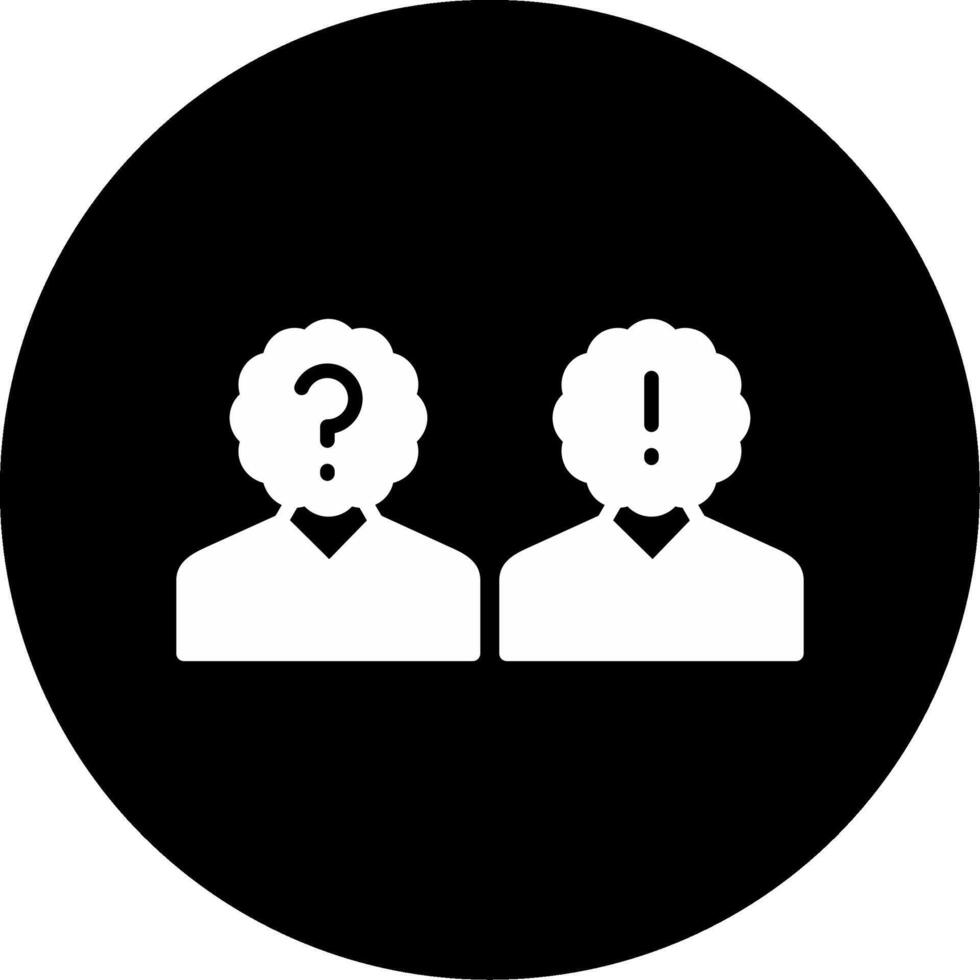 Legal Dispute Resolution Status Glyph Circle Inverted vector