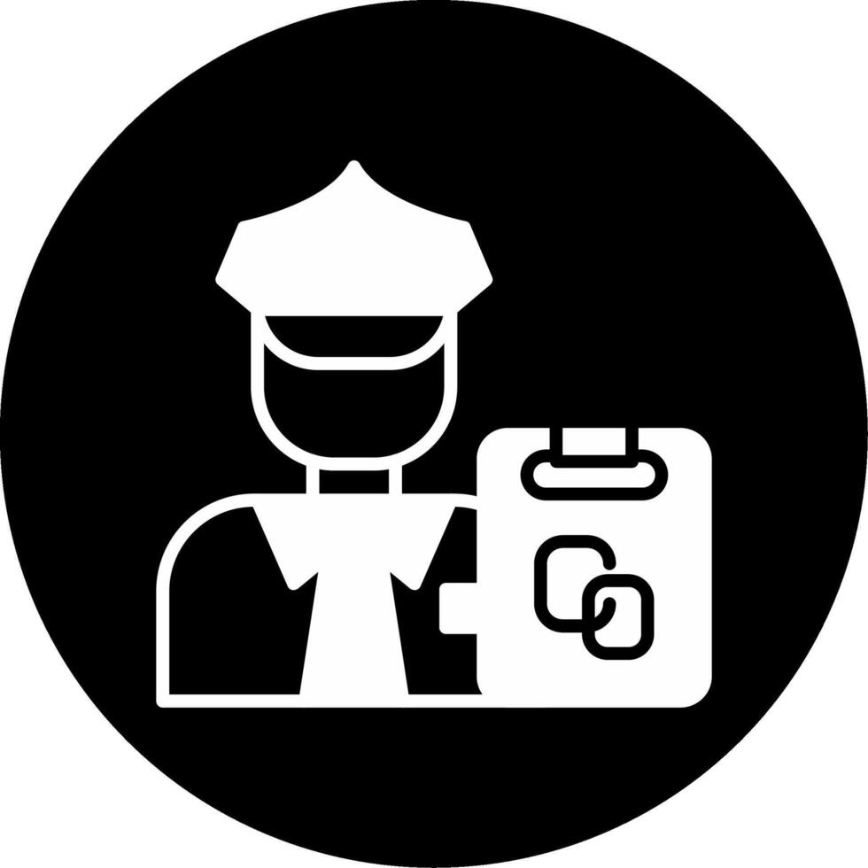 Loan Co Signer Agreement Glyph Circle Inverted vector