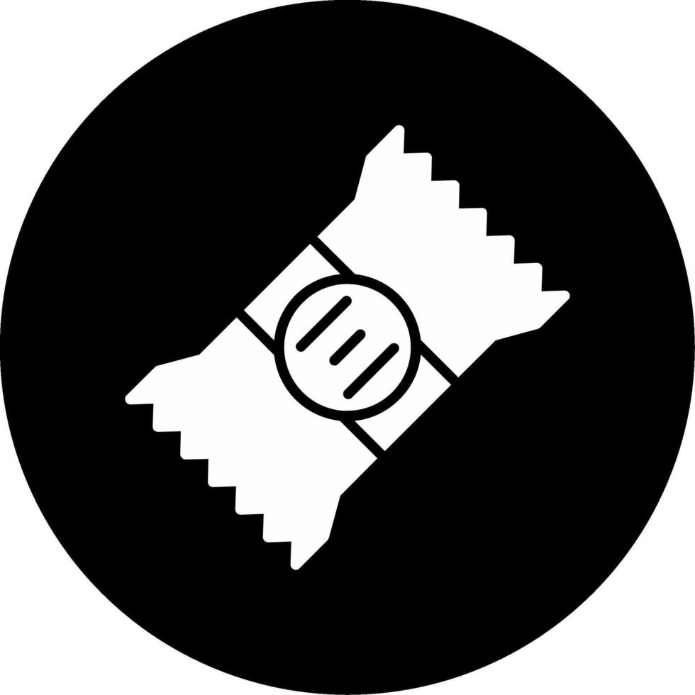 On the Go Subway Snack Bar Glyph Circle Inverted vector