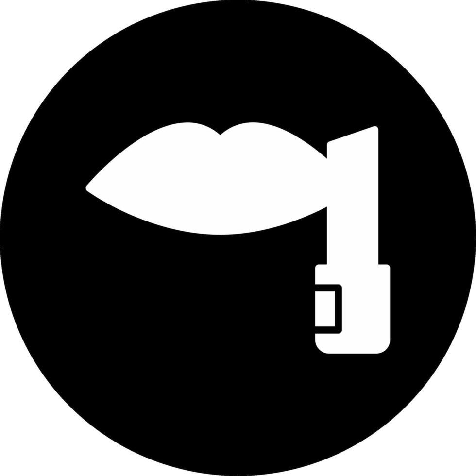 Exfoliating Sugar Lip Scrub Glyph Circle Inverted vector