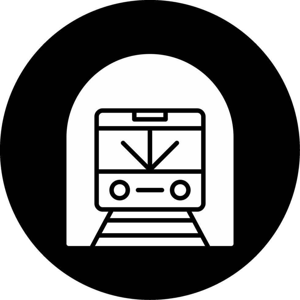 Station Wall Subway Art Display Glyph Circle Inverted vector