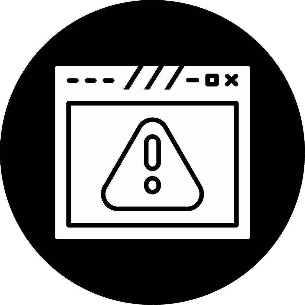 Multi Browser Web Interface Glyph Circle Inverted vector