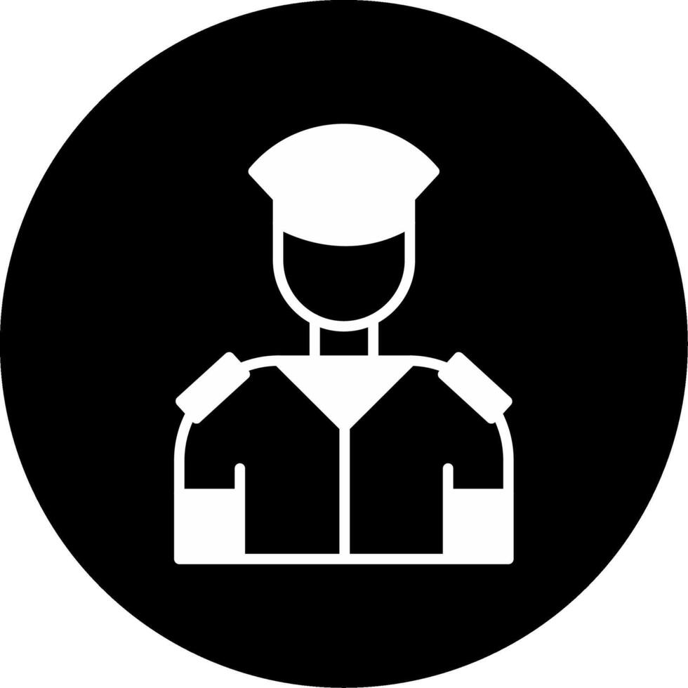 Commercial AirGlyph Pilot Glyph Circle Inverted vector