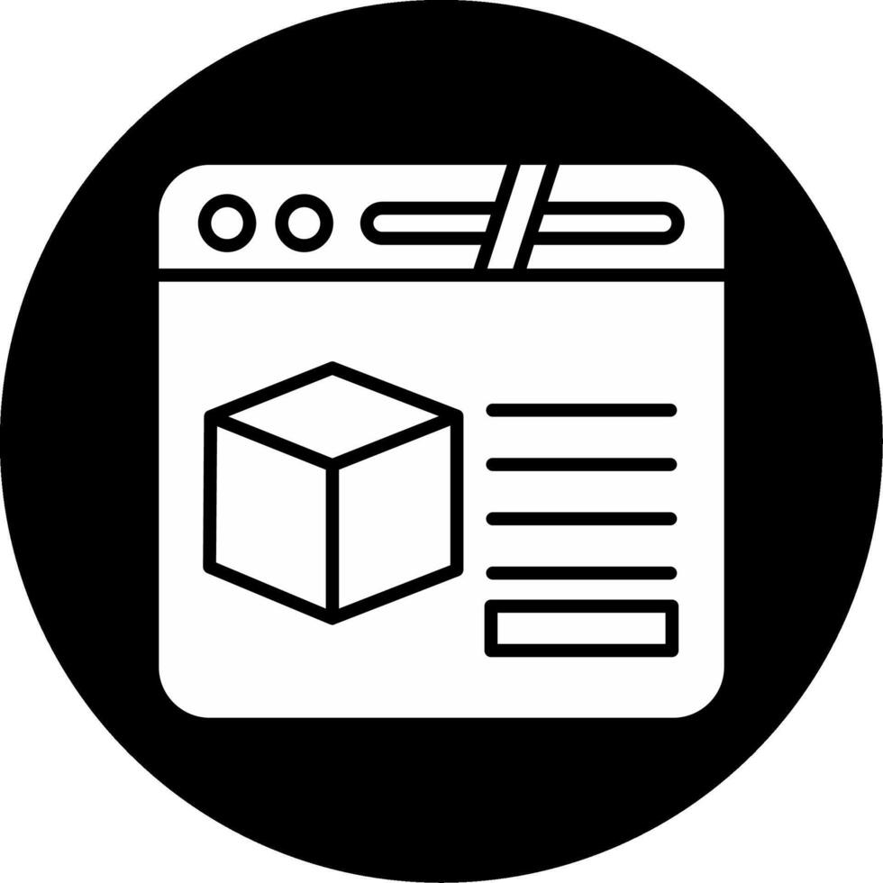 CAD Software Interface Glyph Circle Inverted vector