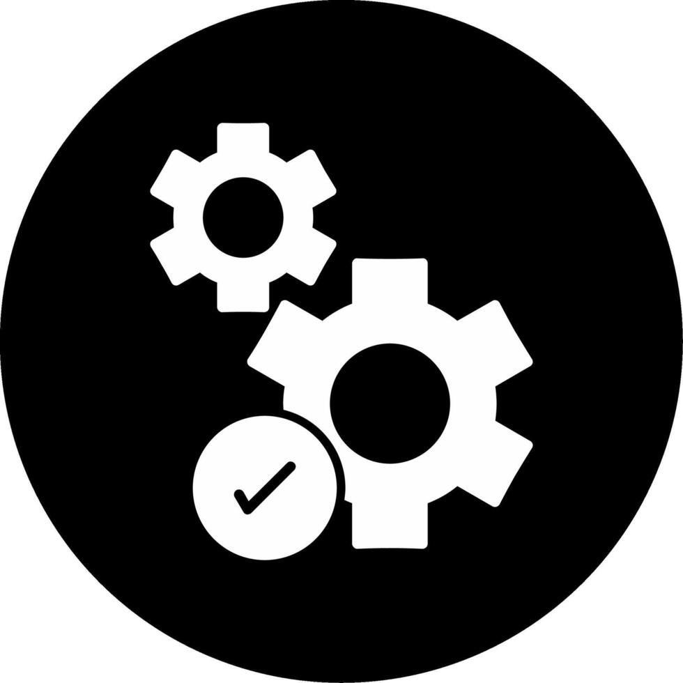Resource Availability Status Report Glyph Circle Inverted vector