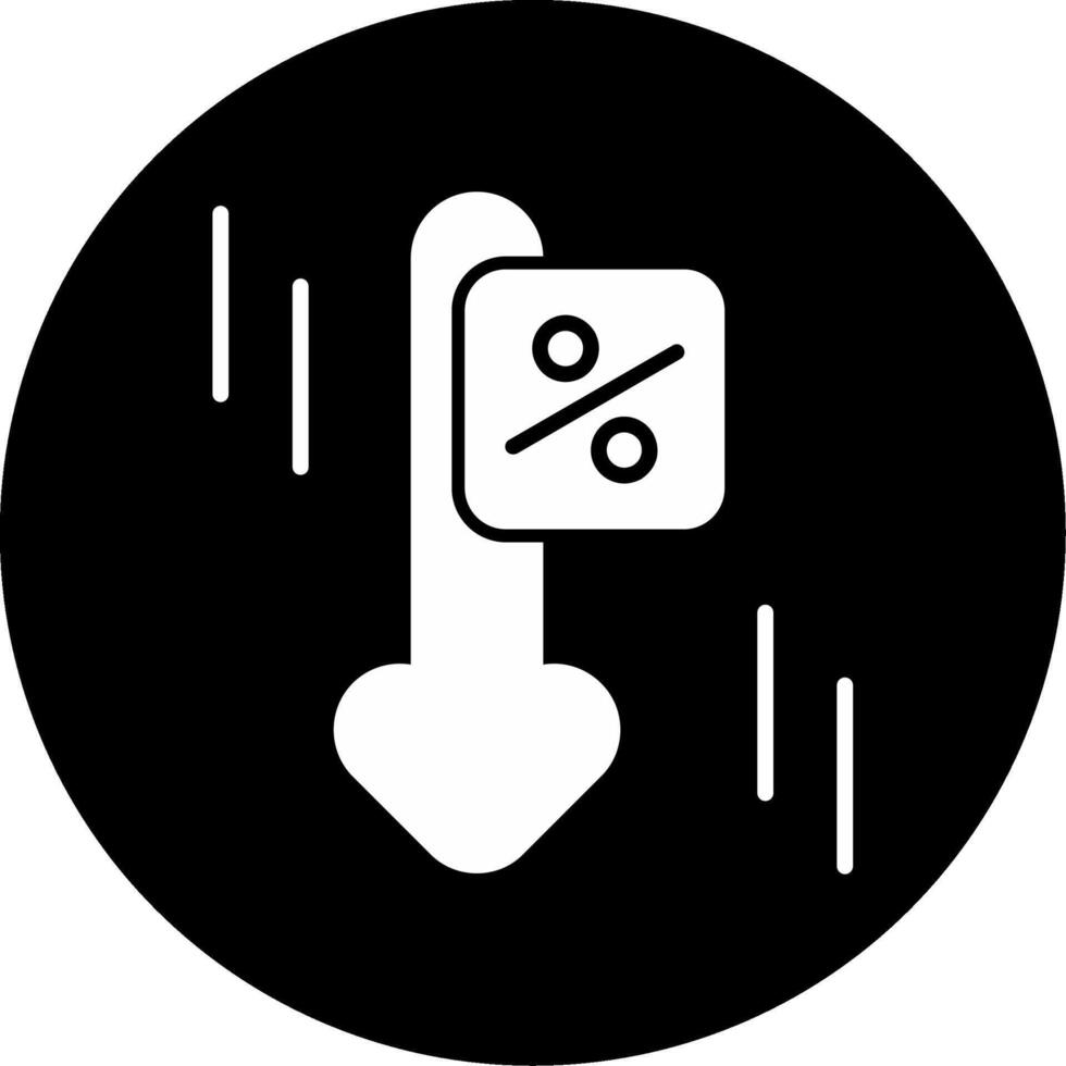 Interest Only Loan Agreement Glyph Circle Inverted vector