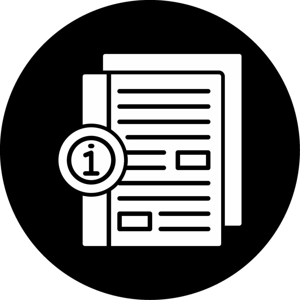 Job Fair Information Board Glyph Circle Inverted vector
