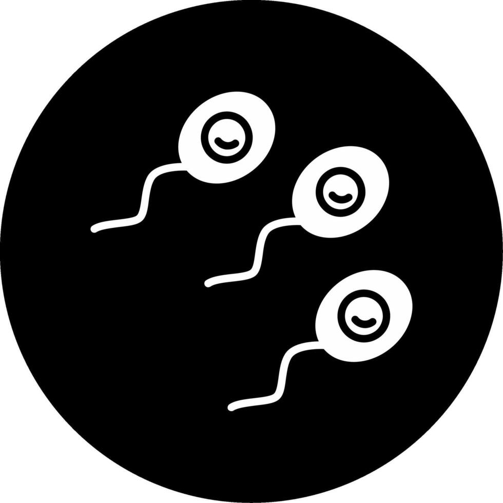 Gardnerella vaginalis Vaginal Flora Disruptor Glyph Circle Inverted vector