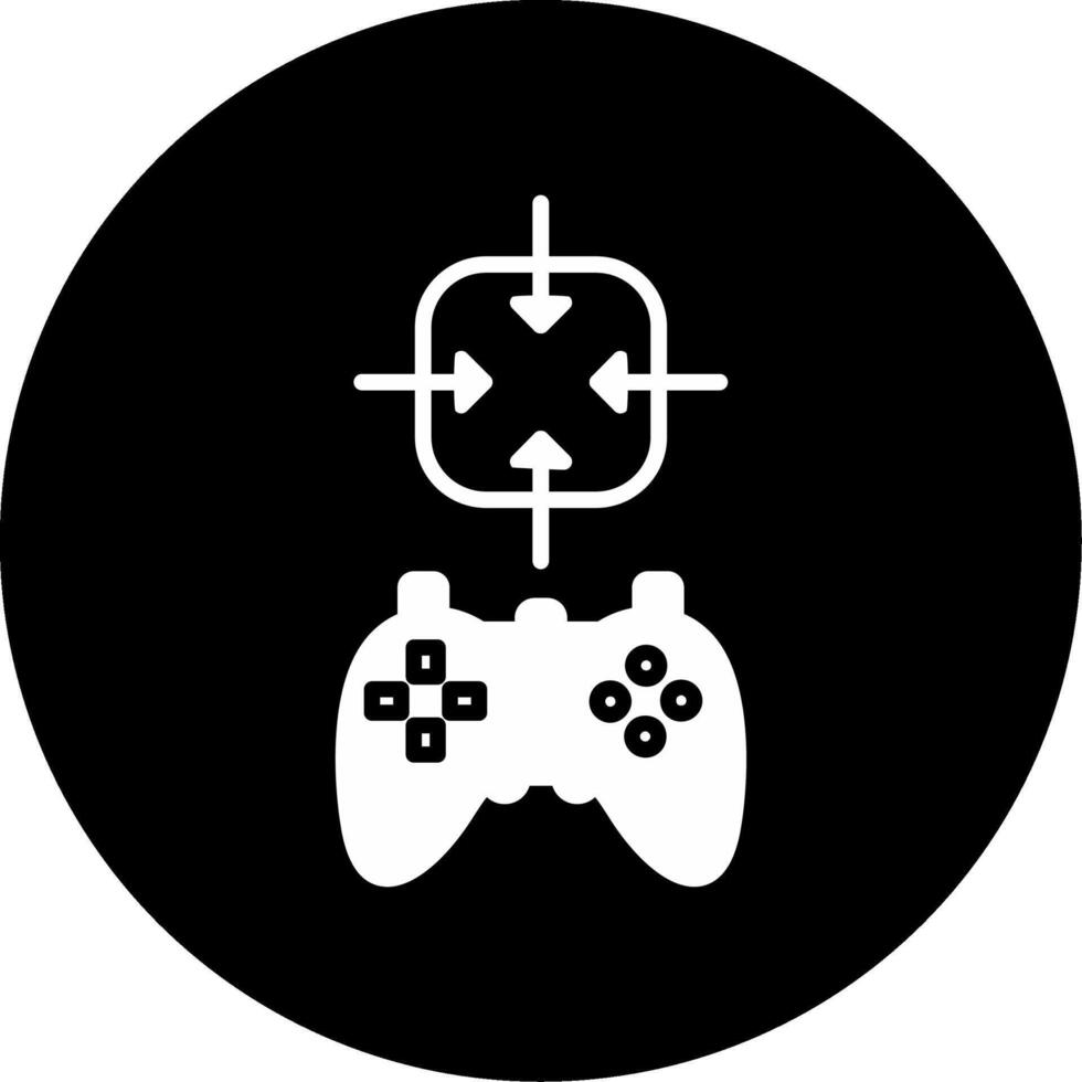 Exclusive Game Character Skin Glyph Circle Inverted vector