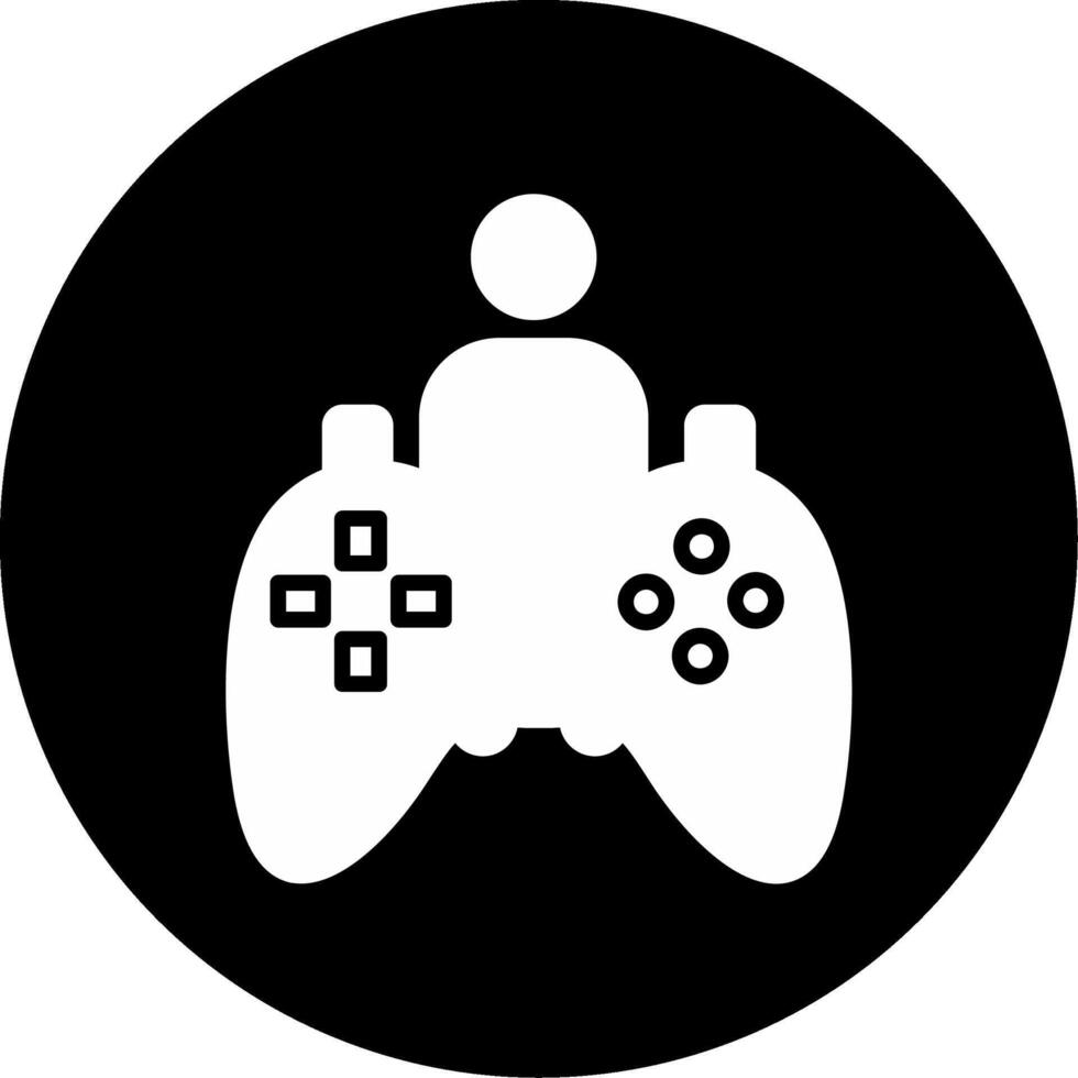 Heroic Game Quest Objective Glyph Circle Inverted vector