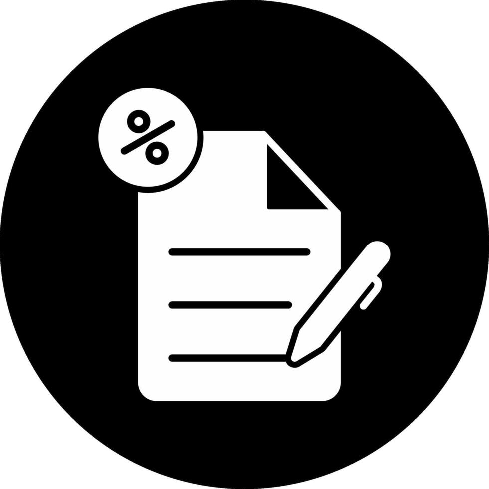 Legal Loan Document Folder Glyph Circle Inverted vector