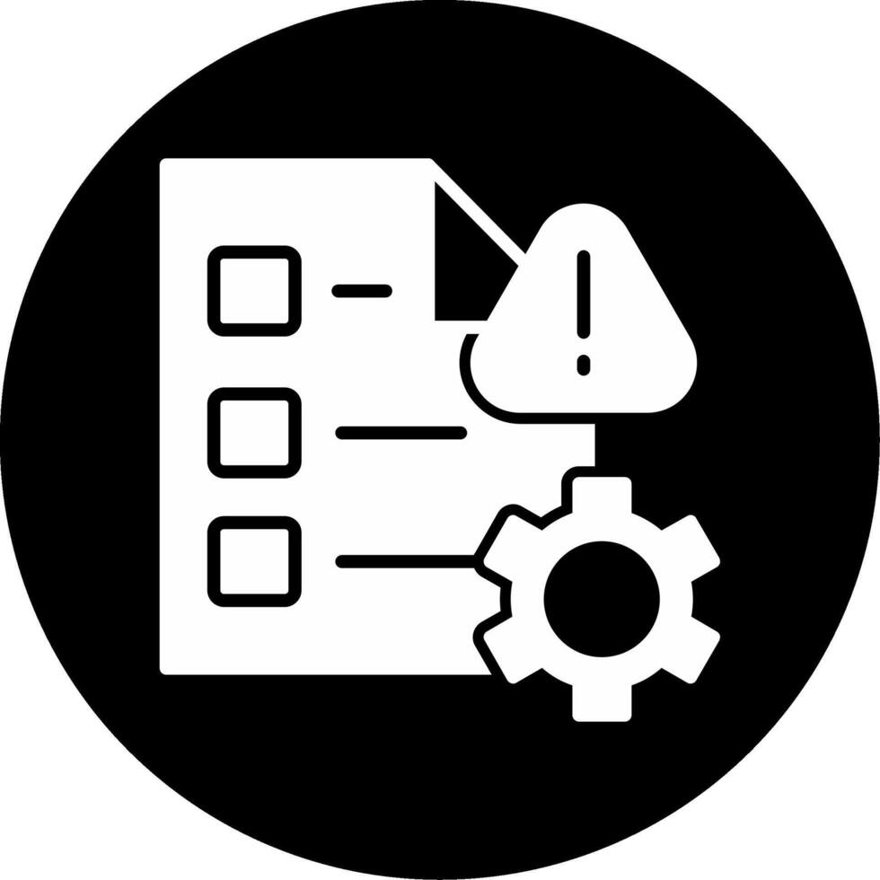 Protocol Error Detected Glyph Circle Inverted vector