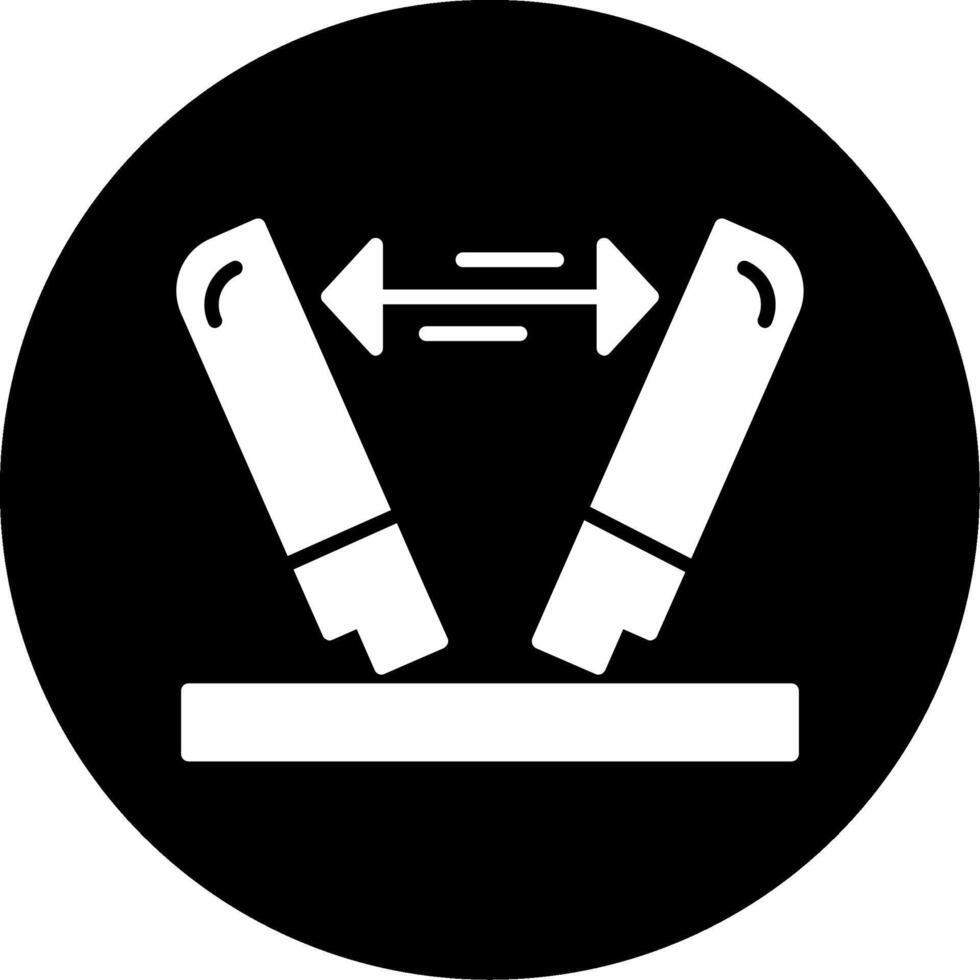 Payload Too Large Error Glyph Circle Inverted vector