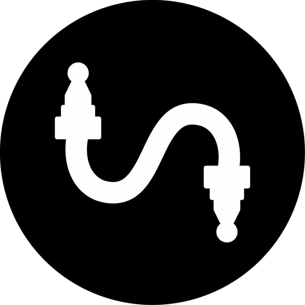 Interior Heater Core Glyph Circle Inverted vector