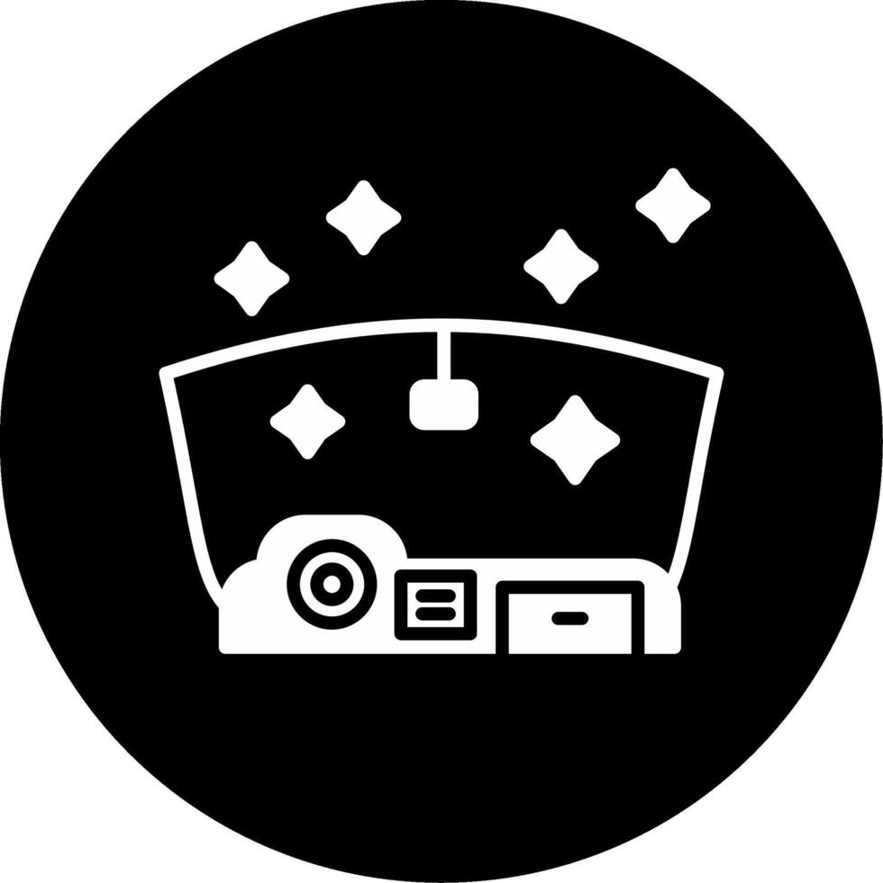 Interior Detailing Cleaner Glyph Circle Inverted vector