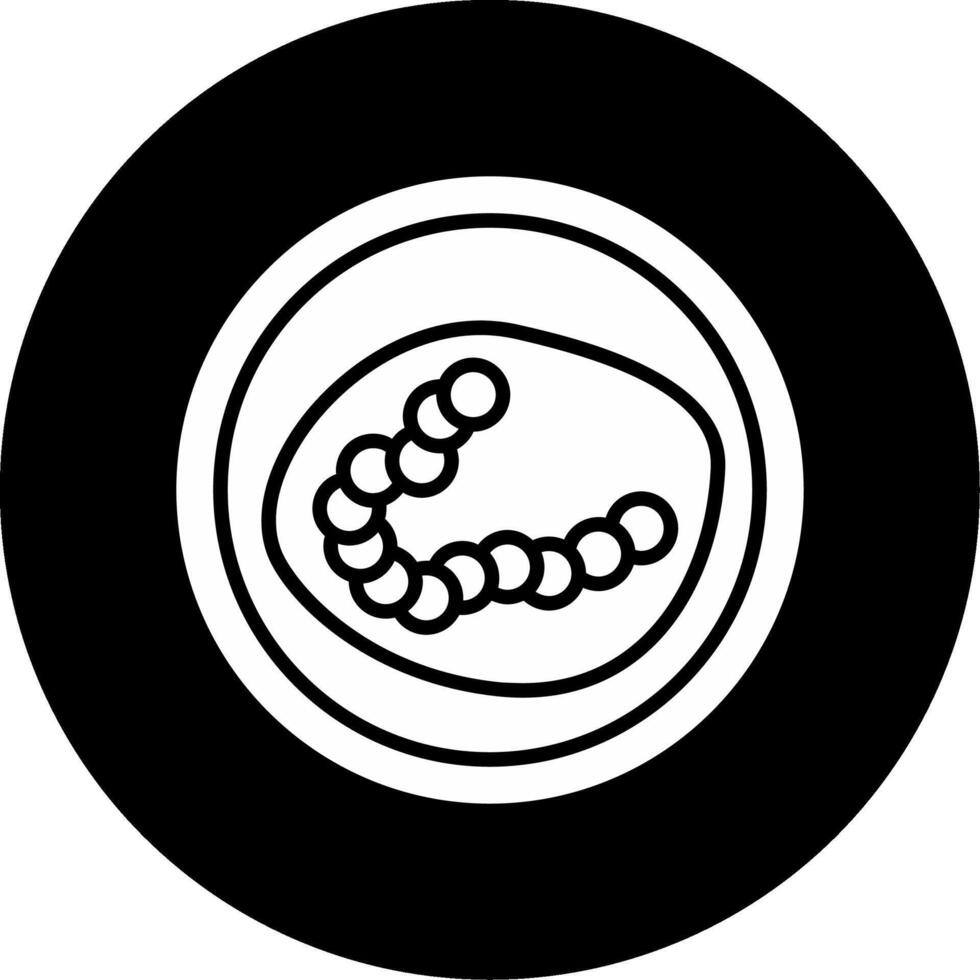 Ureaplasma parvum Genital Tract Microbe Glyph Circle Inverted vector